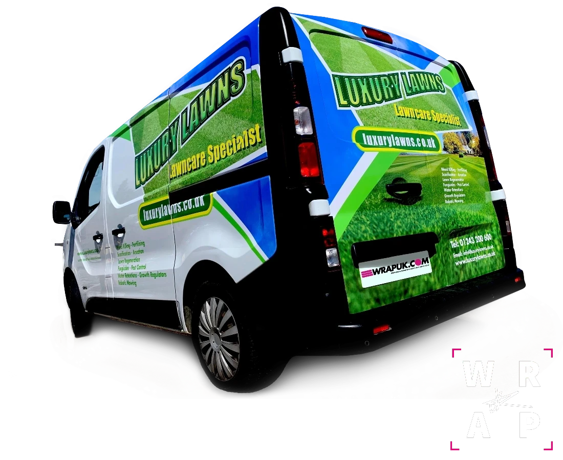 Modular vehicle wrap van With Logo White